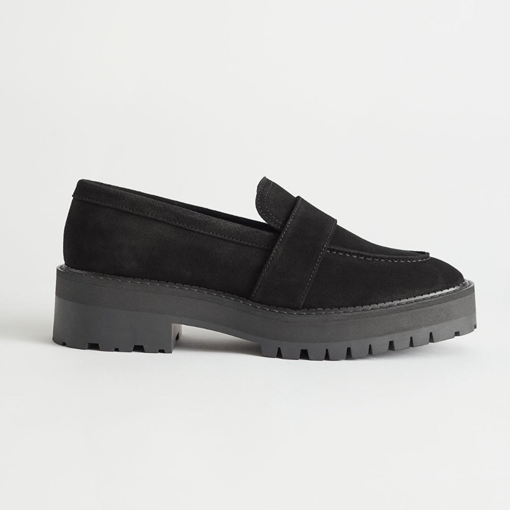 & Other Stories Chunky Suede Leather Loafer NWB